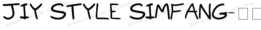 JIY STYLE SIMFANG字体转换